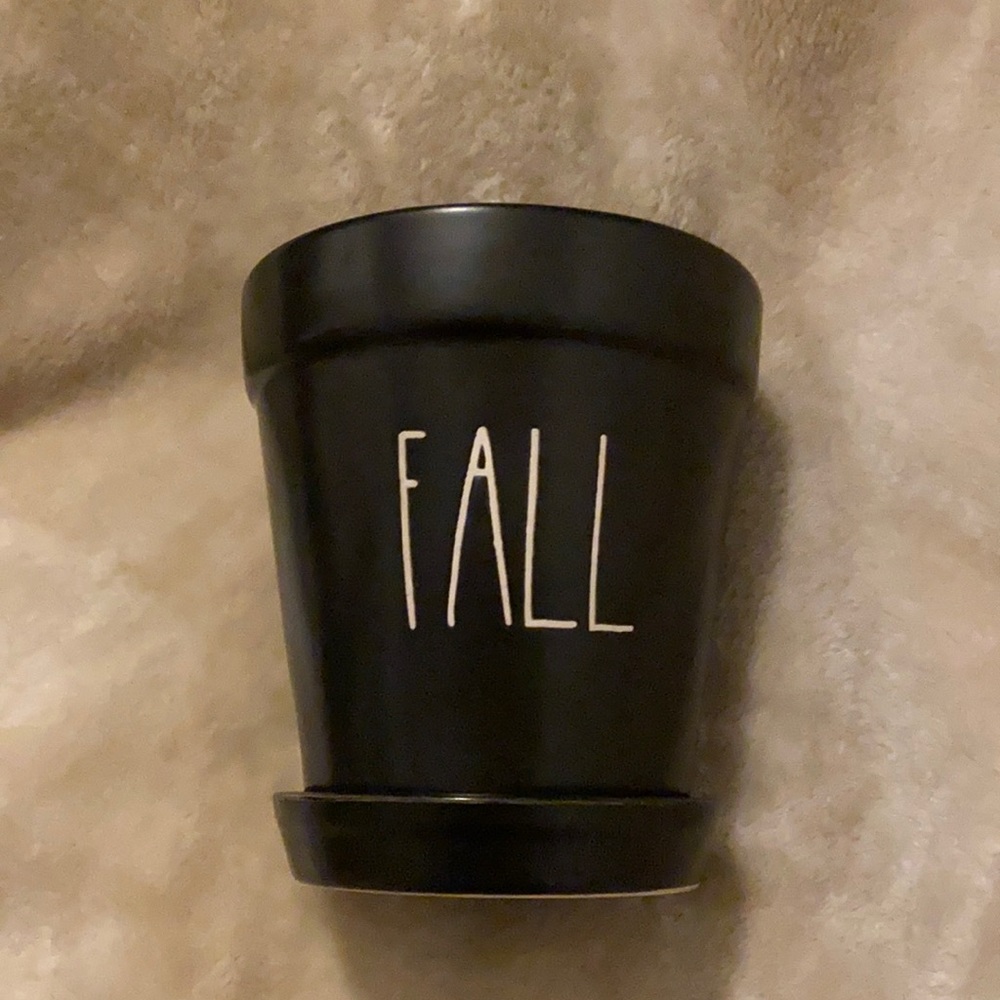 Fall Rae Dunn Planter Pot in Black